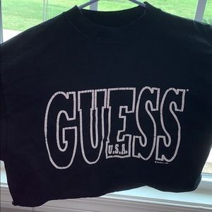 cropped guess tshirt